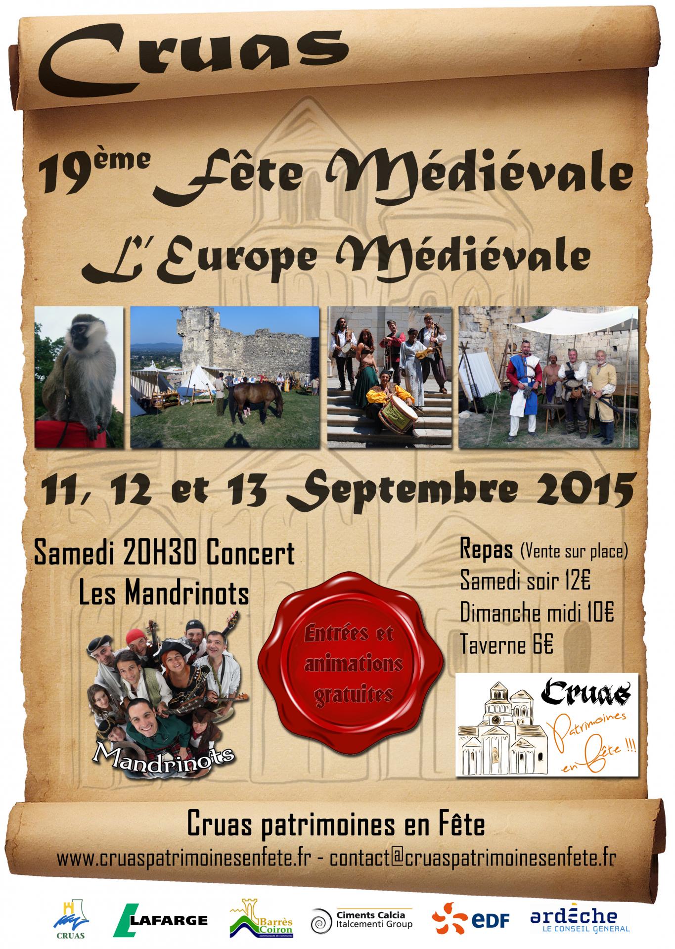 Affiche fete medievale